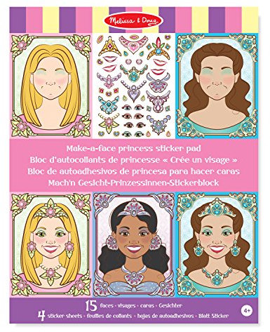 Melissa & Doug Stickerblock - Gestalte EIN Prinzessinnengesicht (180 Sticker)