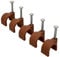 Brown Round Cable Clips (12mm)