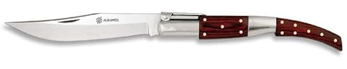 Outletdel ocio Navaja arabe de carraca. Mango Stamina. Hoja de Acero INOX de 12 cm. Funda Nylon incluida. 49166/23054