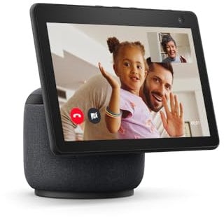 Echo Show 10 (Neueste Generation) | Hochauflösendes Smart Display mit Bewegungsfunktion und Alexa | Anthrazit