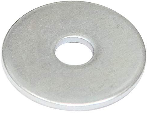 AERZETIX - C44417 - Lot de 20 Rondelles plates larges M4x17 mm - épaisseur 1 mm - DIN9021 - en acier zingué - couleur argent - assemblage boulon vis écrou serrage étanchéité fixation
