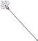 W WIDMANN MILANO Party Fashion - Sceptre, baguette magique, baguette de fée, reine, magicien, fée, princesse, accessoire, carnaval