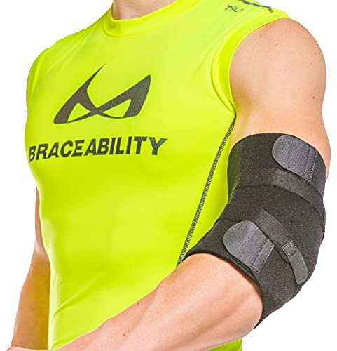 BraceAbility Kubitaltunnelsyndrom Orthese Ulnarnerv gepolsterte Ellenbogenschiene Unterstützung bei radialer Neuropathie und Nerveneinklemmung Behandlung Schmerzlinderung und Genesung (universell)