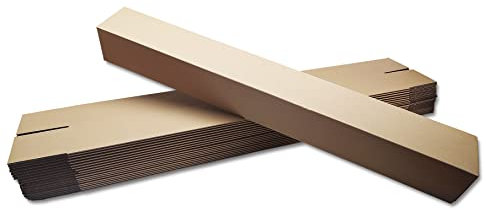 verpacking 200 Versandhülsen eckig 880x110x110mm Versandrolle Versandhülse Karton || Porto sparen - NUN OHNE SPERRGUTZUSCHLAG || Faltkarton Versandkarton