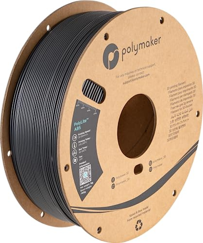 Polymaker PE01028 Filament ABS hitzebeständig, schlagfest, geruchsarm 1.75mm 1000g dark grey PolyL