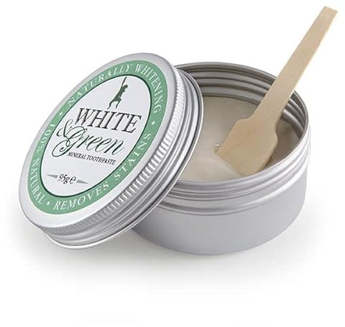 WHITE & GREEN mineral toothpaste Certified Organic - Fluoride and Triclosan Free