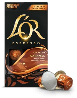 L'OR Café 10 Capsule Espresso Caramel, Compatible Machine Nespresso, 52g