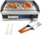 DULNICE Kommerzielle Grillplatte Elektrisch 3000W, 54cm Elektrische Grillplatte Business Catering BBQ Steak Teppanyaki Grill mit Temperaturkontrolle 50-300°C (Full Flat)