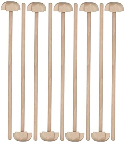 teemando® 10 X Quirl aus Buchenholz, 30 X 4 cm