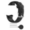 MYAYD Armband Ersatzarmbänder für Polar Vantage V,Weich Langlebig Ersatz Uhrenarmbänder.Damen Herren Sport Dauerhaft Hautfreundlich, Silikon,22MM,Schwarz