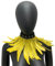MoreChioce Gothic Federkragen Halsband, Natürlichen Feder Halsband Federboa Choker Kragen Halloween Schal Cape für Frauen und Mädchen Party Glamour Kostüm Party,Gelb