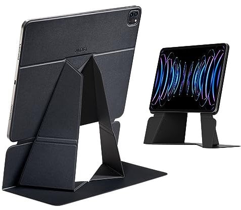 MOFT Tablet Ständer für Schreibtisch, Leder Folio Verstellbarer iPad Ständer Magnetische Hülle mit Mehreren Betrachtungswinkeln, Kompatibel mit iPad Pro 11-in 2020-2022/iPad Air 2022/2020