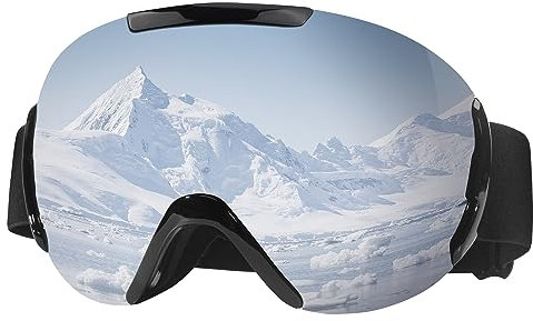 gzerma Skibrille Anti Fog Schneebrille Double Lens Snowboard Brille UV Schutz Motorradbrillen für Brillenträger Skifahren Radfahren Wandern
