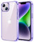 JETech Hülle für iPhone 14 6,1 Zoll, Nie Vergilbung Handyhülle Stoßfest, Schutzhülle Anti-Kratzt Transparent Rückseite (Dunkellila)