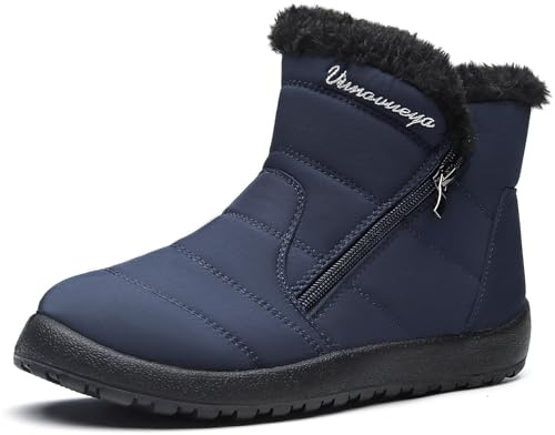 Vunavueya Stivali Donna Stivaletti Invernali Scarpe da Neve con Imbottitura Calda Stivali alla Caviglia Caldo Boots Scarpe 35-42