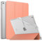 MoKo Case for iPad 10.2 iPad 9th Generation 2021/ iPad 8th Generation 2020/ iPad 7th Gen 2019, Soft Frosted Back Cover Slim Shell Case with Stand for iPad 10.2, Auto Wake/Sleep, Apricot Orange
