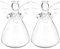 Luxshiny 2 Stück Schutzengel-Vasen Aus Glas Niedliche Klare Glas-Engel-Blumenvase Minimalistische Ästhetik Blumenhalter Flasche Blumenbehälter Für Weihnachten Heimdekoration 7 5 X 12 cm