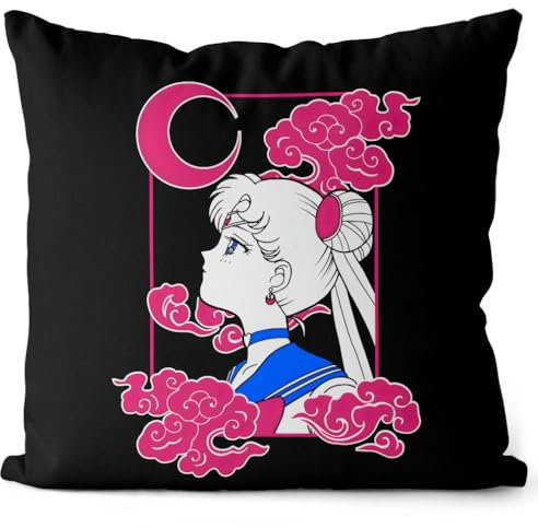 CottonCloud Aiming for The Stars Kissen mit Füllung 40cm Baumwolle Moon Anime Manga Cosplay Crystal