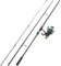 Sougayilang Surf Fishing Combo，Surf/Carp Rod with 4000 Carp Reel Set,3-Section Travel Fishing Tackle Combo,for Sea/Beach Fishing-LS30