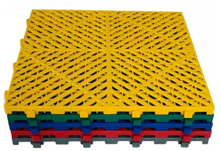 ZFUCMAYL Ineinandergreifende Entwässerungsbodenfliesen, Modulare Ineinandergreifende Bodenfliesen, 15,7 (Color : Gray, Size : 4pcs)