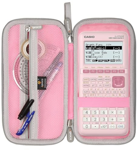 Aproca Hartschalen-Schutzhülle für Casio fx-9750GIII, Standard-Grafikrechner, Rosa, S1430