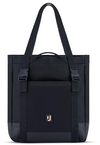 Johnny Urban Shopper Tasche Damen & Herren Schwarz - Jessy - Tote Bag mit Picknickdecke - Multifunktionale Schultertasche für Festival, Strand, Urlaub - Wasserabweisend