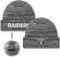 FOCO NFL Strickmütze für Erwachsene, offizielles Lizenzprodukt, für kaltes Wetter, mit Bündchen, transparent, Ball-Ornament, LAS VEGAS RAIDERS, Einheitsgr��e