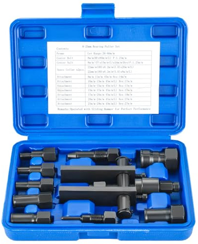 DASBET 10PCS Motorcycle Blind Inner Bearing Puller Tool Kit