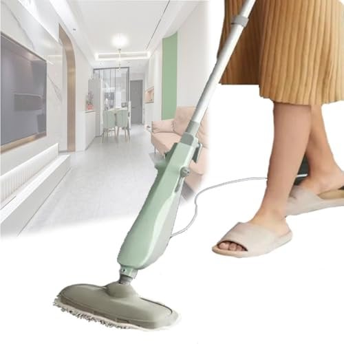Steam Mop Cleaner,Nano Steam Sterilization Floor Steamer,100-118cm Adjustable,with 90° Mop Head Adjustment,1000W Natural Steamer Mop for Tile,Hardwood Floors,Marble Flooring