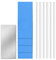 lasuroa 6stk Snowboard-Reparaturset, 6mm Snowboard-Belag Reparatur Skibelag Reparatur Sticks mit 4 Strukturschleifpapieren 1 Schaber zum Schutz von Ski und Snowboard(Weiß)