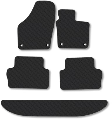 Seat Alhambra (2010-2022) [7 Seat] 5mm Rubber Car Mats | Heavy Duty Rubber Tailored Fit Floor Mats Full Coverage Durable Waterproof Accessories Easy Clean Anti Slip Made in the UK