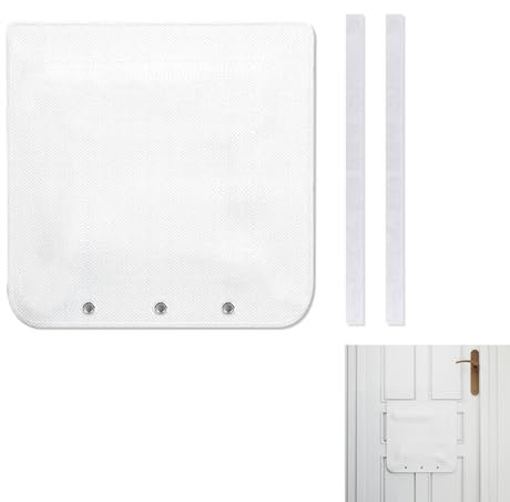 Letter Box Catcher, Post Box Letter Catcher for Front Door Letterbox Cage Alternative Mail Catcher for Letterbox with Adhesive Tape for Letters Small Parcels, Dog Proof Letterboxes, Easy Install White