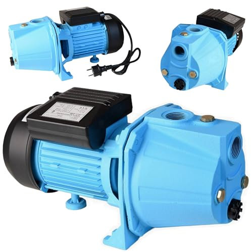 Pompe à Eau JET 60S (370 W, 2520 l/h, hauteur max. 36 m) – Pompe de Surface, Pompe d’arrosage - Pour Eau Propre - Pompe de Jardin, Pompe d'irrigation