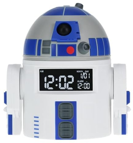 Paladone R2-D2 R2D2 Alarm Clock - Officially Licensed Star Wars Merchandise Sounds, Perfect Decor for Star Wars Fans with Wake Up Timer, Powered by USB (Pack of 6)