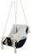 Babyschaukel Kleinkindschaukel Babyliegeschaukel Stoffschaukel Babywippe Wiege (Muster: schwarz, graufarben Quadrate)