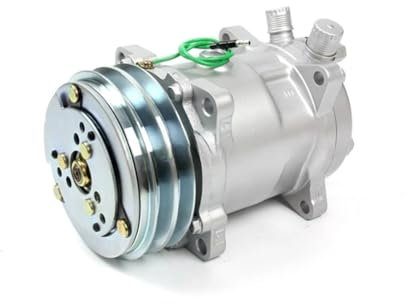 HOMEWQ 508 SD508 5H14 Compresor de 2 ranuras con polea en V for tractor, excavadora, camión de servicio pesado, aire acondicionado universal(24V)