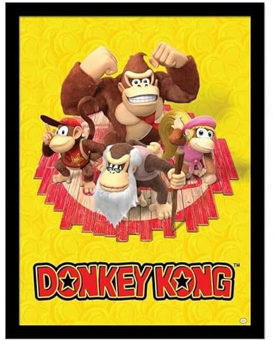 Donkey Kong Gerahmter Kunstdruck The Kongs, mehrfarbig, 40cm x 30cm