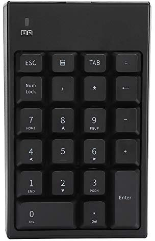 Haofy 2,4G Wireless Numeric Tastadad 22 Tasten Tragbare Zahlen -Tastatur für Laptop -Notizbuch, Tragbare Zeichen, Geeignet für Finanzbanking, Connection