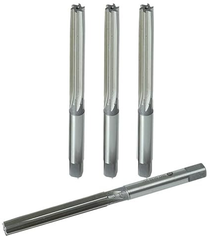 NZNHGHPNTT 2Pcs 7mm 8mm 9mm 10mm HSS Reamers Tools Straight Shank Adjustable Hand Reamer Chucking Machine Cutter Tool(8mm HSS)