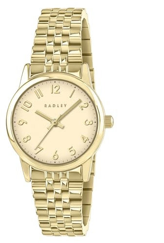 RADLEY Gold Plated Case Full Number Bracelet Watch RY4678