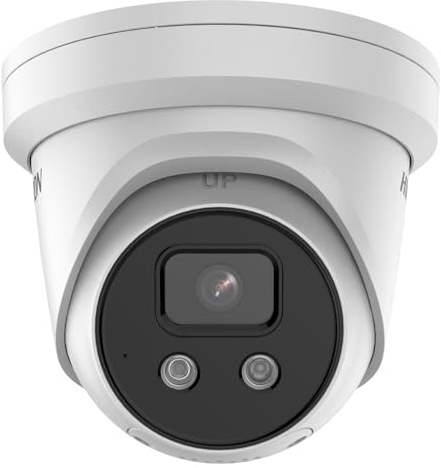 Koiron DS-2CD2386G2-ISU/SL 8MP PoE IP-Kamera, 4K AcuSense Turret Netzwerkkamera, Stroboskoplicht und akustische Warnung, Menschen-/Fahrzeugerkennung, IP67, 2,8 mm Objektiv, englische Version
