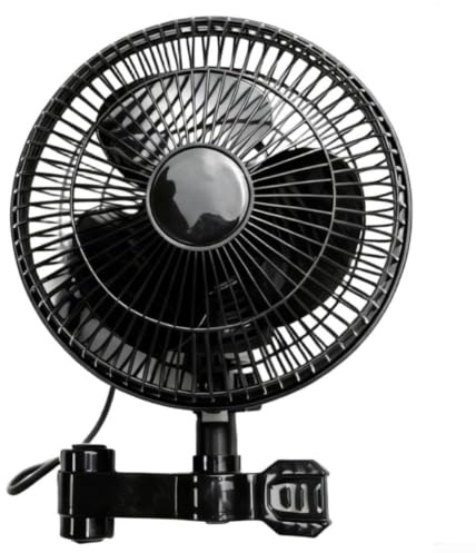 Ventilateur à clip pour tente de culture avec fonction d'oscillation et paramètres de vitesse réglables pour faciliter la régulation de l'humidité et de la température