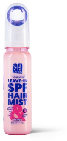 ANDbeauty SPF Hair Mist, Leave-In Haar Spray mit LSF 30, 2-Phasen Hitzeschutz & UV Schutz, Pflege für sonnengestresstes Haar, gegen Salz & Chlor, leicht & nicht fettend, 100ml