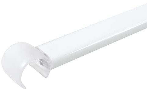 Spirella Teleskopstange Decor Universal | Duschvorhangstange Deckenhalterung | Weiß