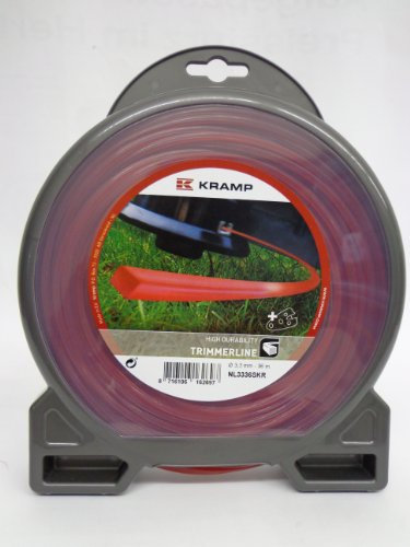 Filo per decespugliatore diam. 3.3 mm 36 mt quadrato rosso