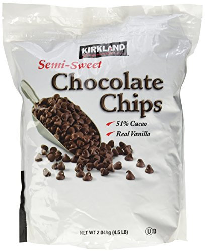 Kirkland Kirkland chips de chocolate semidulce 2.04kg 51% de cacao sabor a vainilla realista