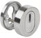 Hermat Schutzrosette 2038KS | mit Kernziehschutz | PZ | mit Schrauben | Türstärke 30-41mm, 58-70mm & 74-86mm | Edelstahl matt