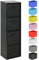 Hartleys 4 Tier Black Cube Unit - Choice of Storage Boxes