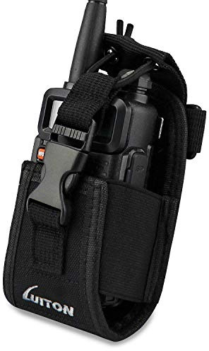 LUITON Radio Holder Walkie Talkie Pouch Molle Radio Pouch BaoFeng Radio Holster Strap Radio Case for Duty Belt Compatible with BaoFeng UV5R 888S F8HP Kenwood Icom HYT Arcshell Retevis H777 (1 Pack)