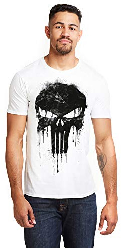 Marvel Men's Avengers Punisher Skull T-Shirt